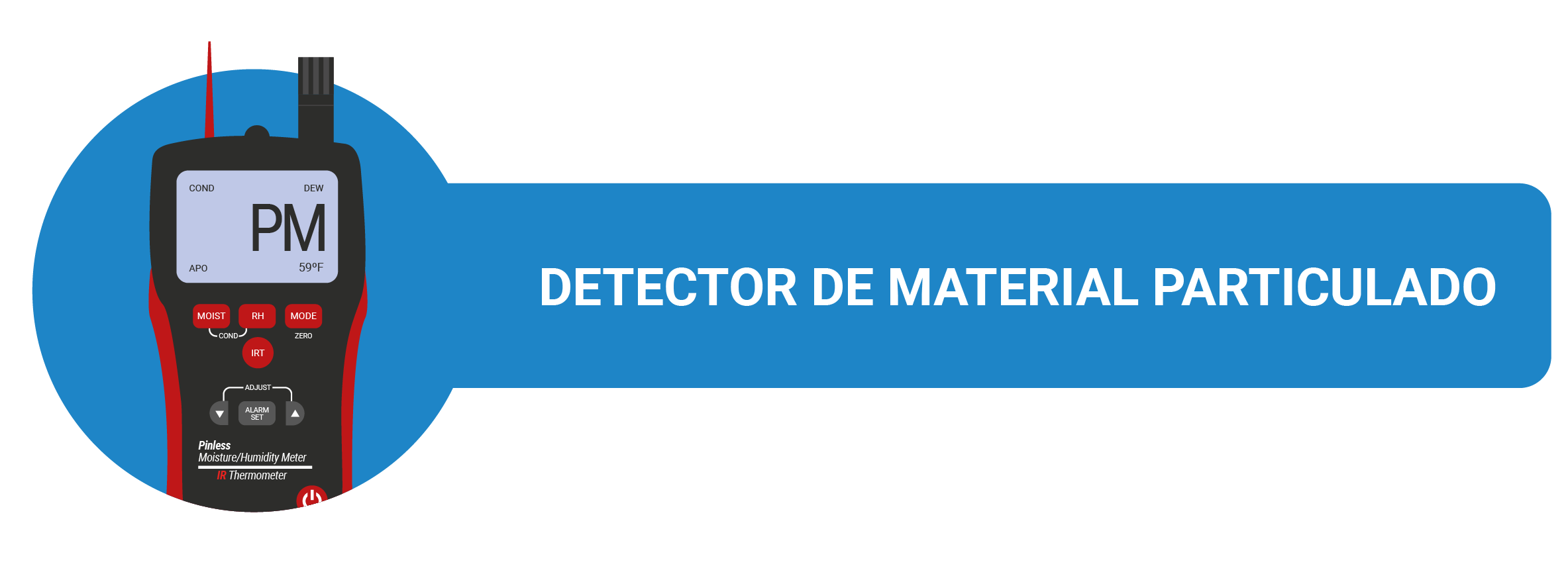 detector de material particulado